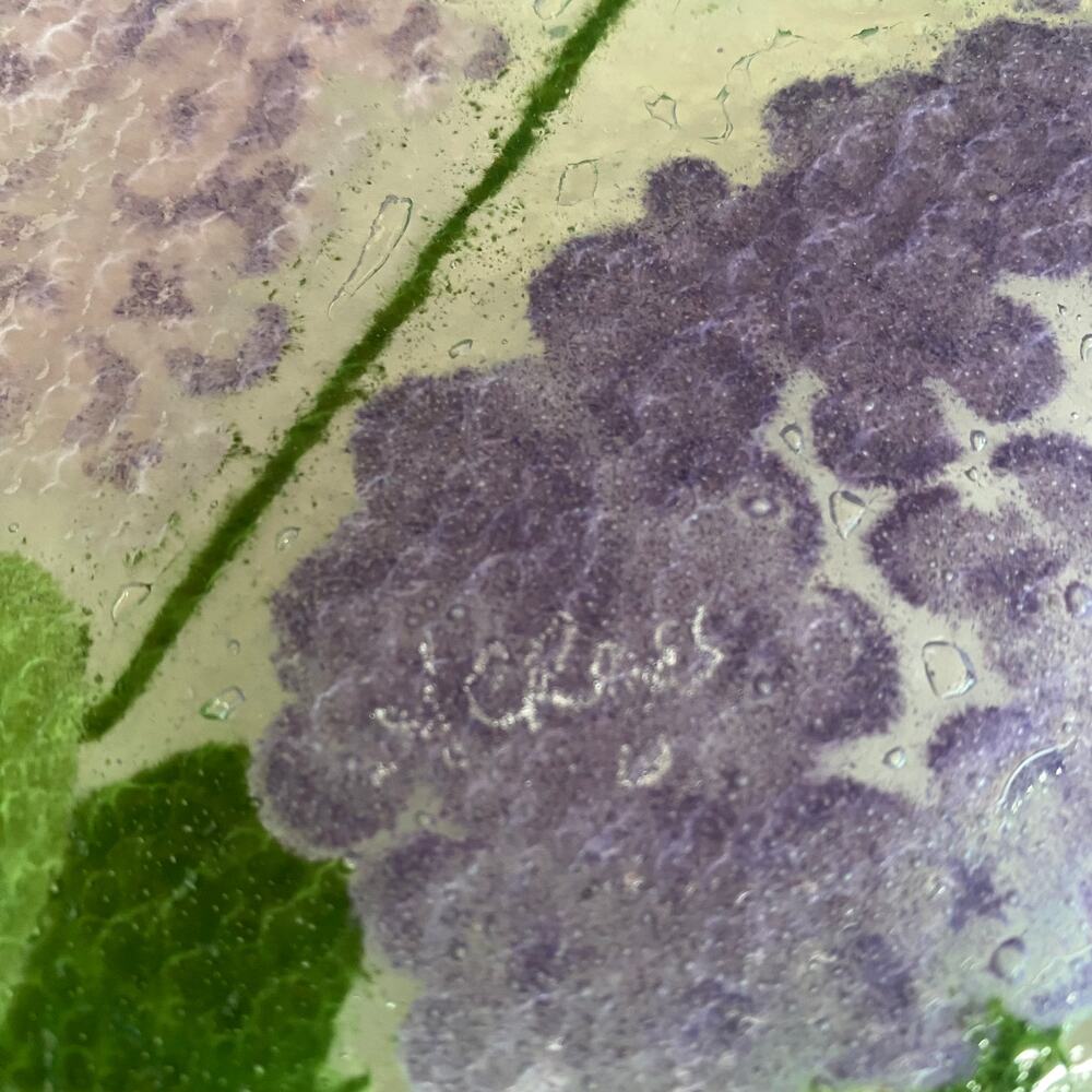 Sydenstricker Fused Glass Signed Art Plate 8-1/2” Diameter FLAWLESS‎ - Picture 3 of 4
